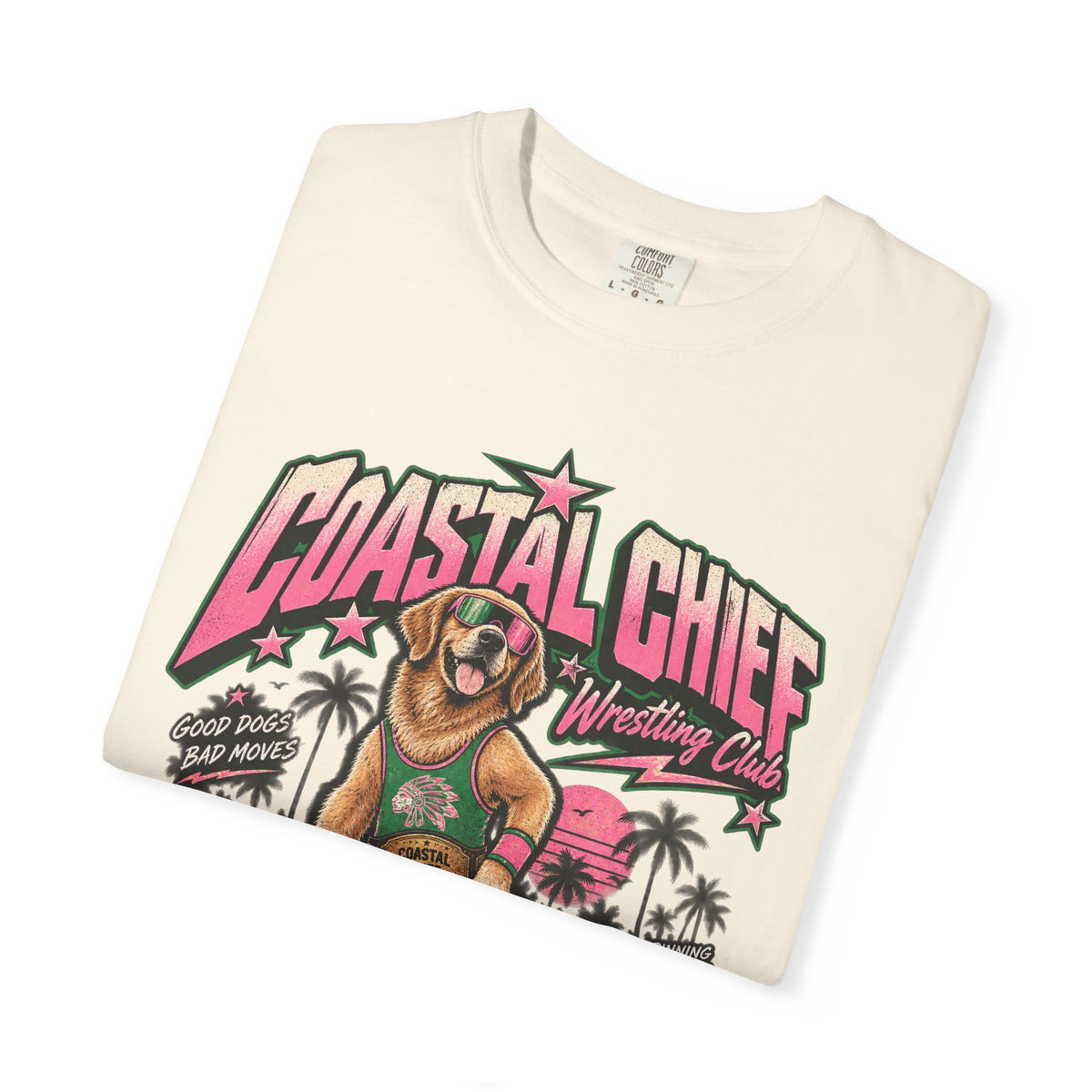Coastal Retro Wrestling Tee