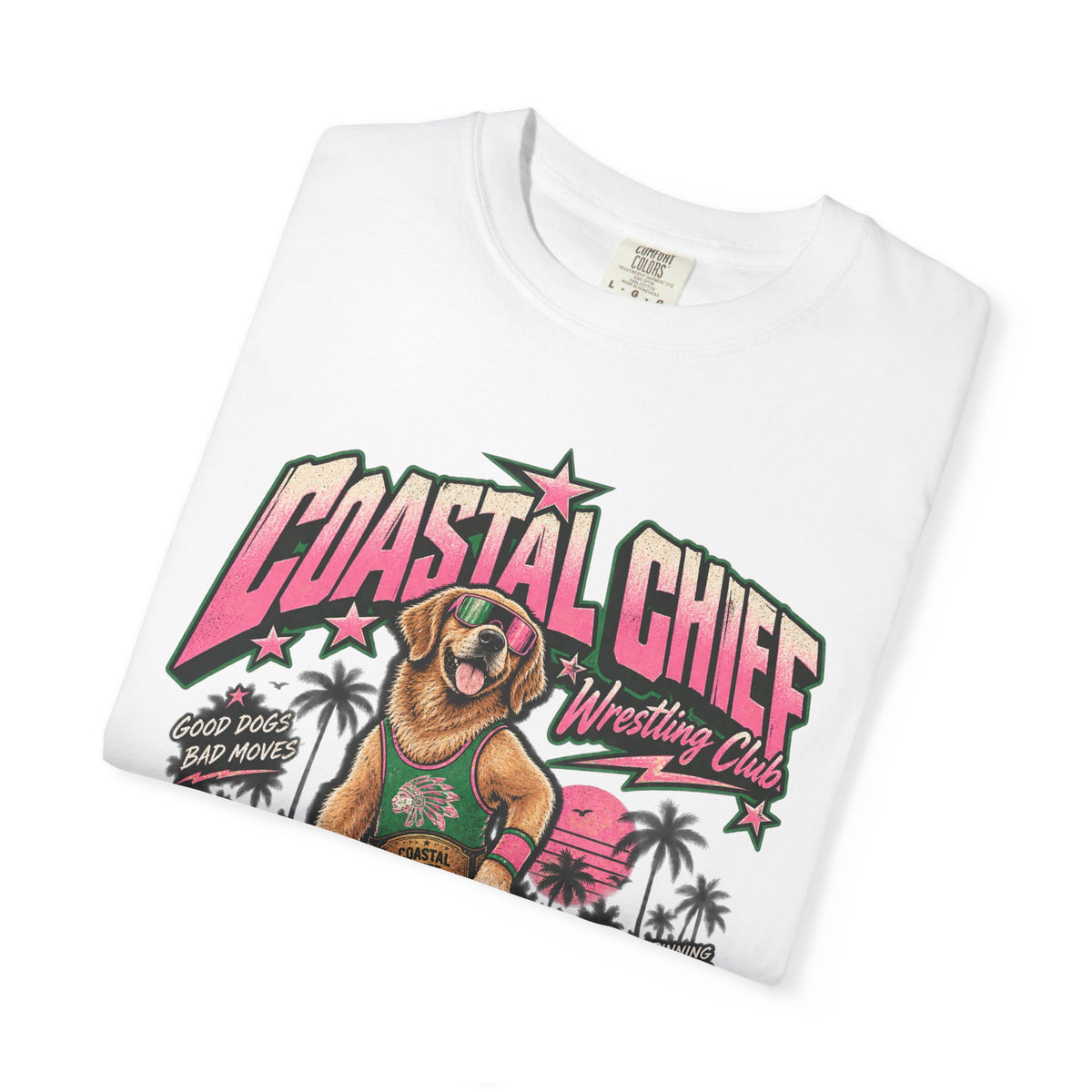 Coastal Retro Wrestling Tee