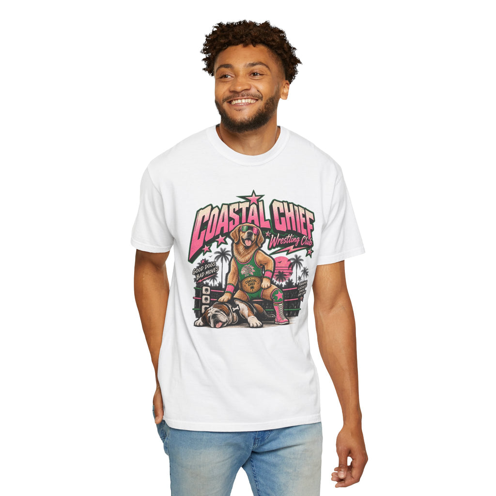 Coastal Retro Wrestling Tee