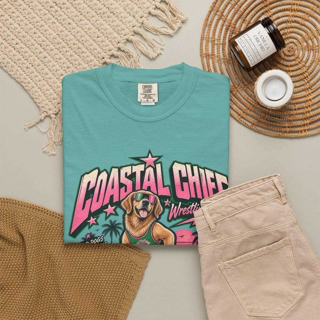 Coastal Retro Wrestling Tee