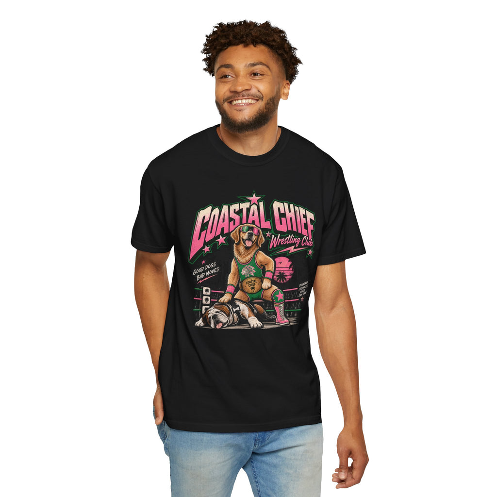 Coastal Retro Wrestling Tee