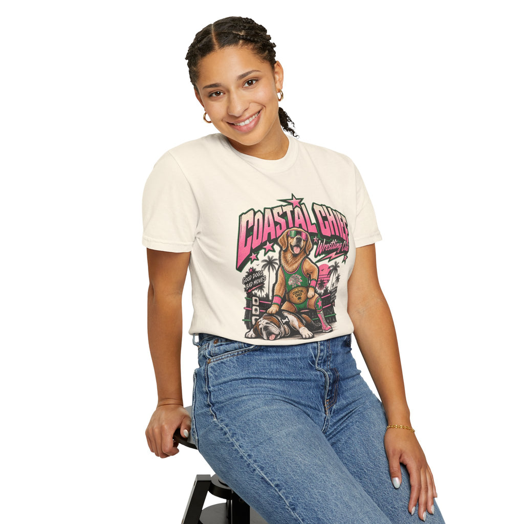 Coastal Retro Wrestling Tee