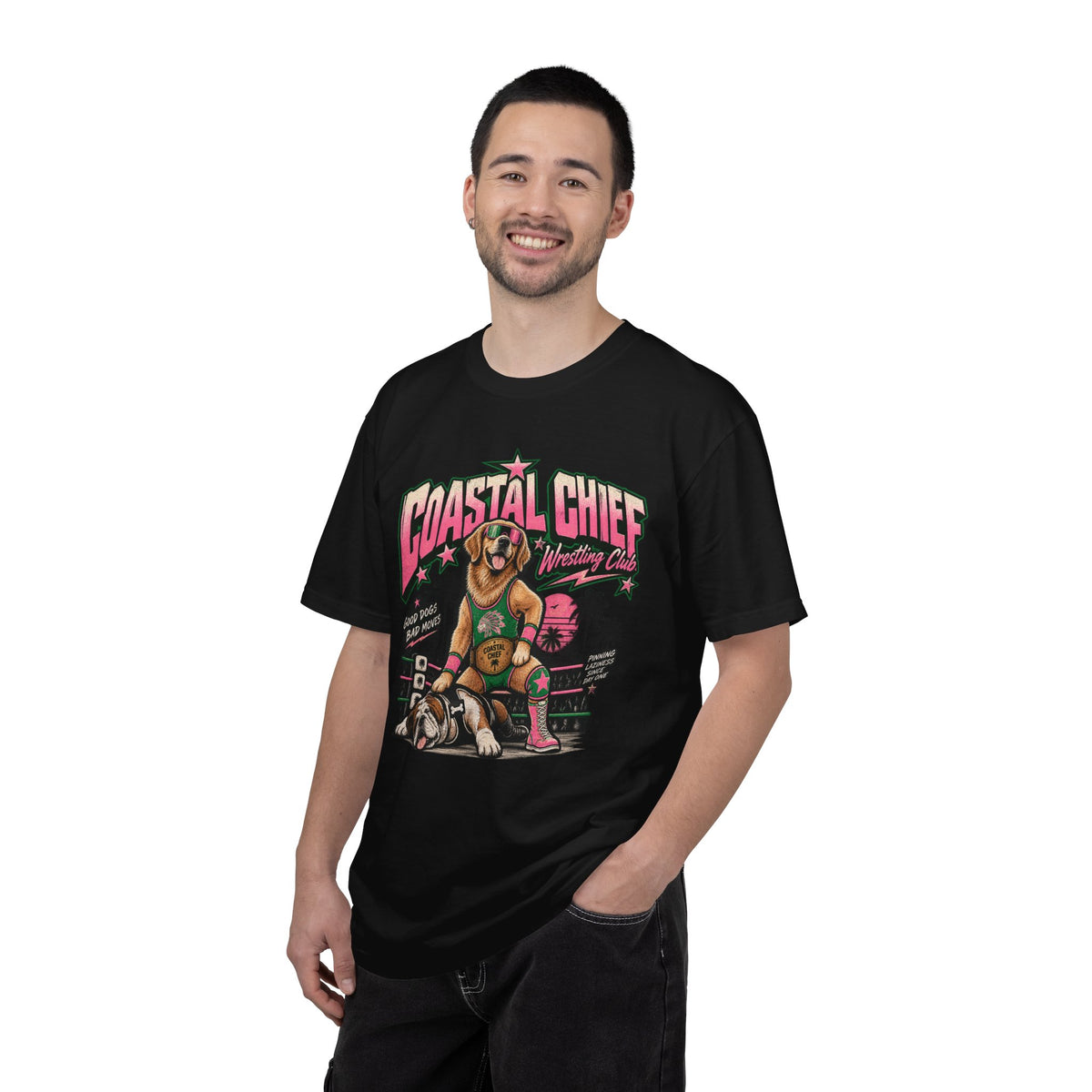 Coastal Retro Wrestling Tee
